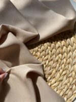 плательный тенсель кремовый, premier fabric