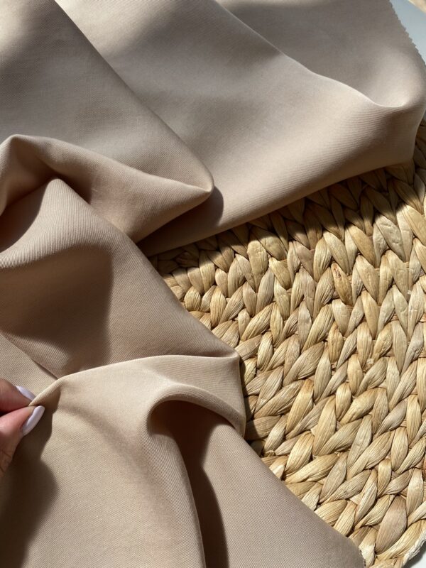 плательный тенсель кремовый, premier fabric