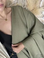 лен с хлопком шалфей