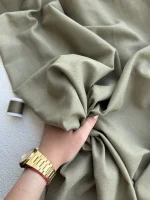 лен с хлопком шалфей