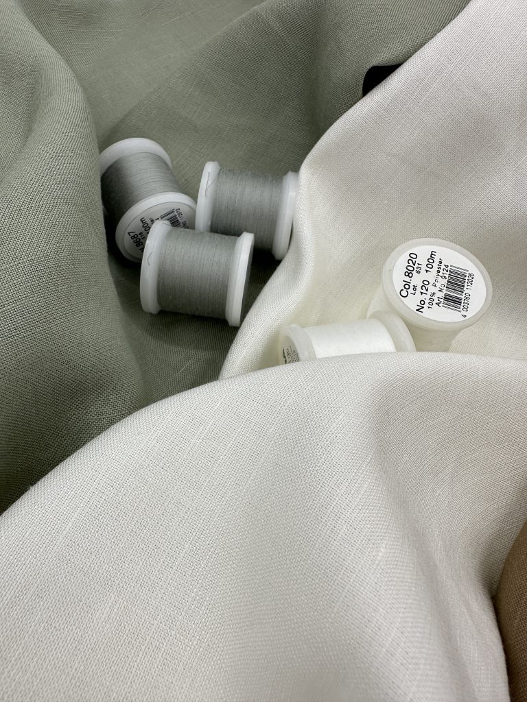 лён с вискозой, цвет голубой premier fabric