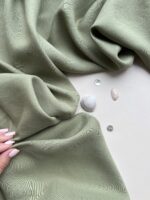 плательный тенсель фисташковый, premier fabric