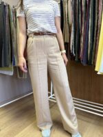 тенсель со льном кремовый. premierfabric.ru