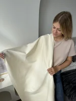 деним умягченный сливочный premier fabric