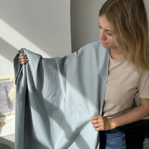 деним умягченный серо-голубой premier fabric