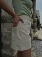 деним умягченный хлопковый, цвет сливочный. premierfabric.ru