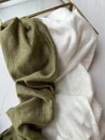 кулирная гладь из конопли, цвет молочный