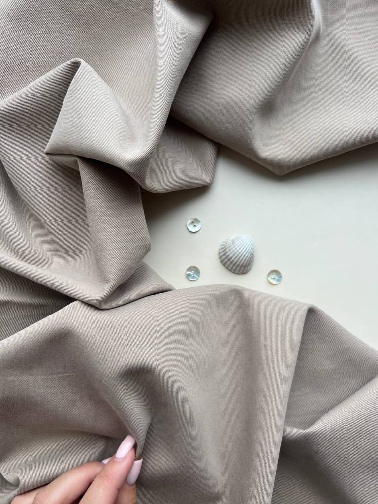 костюмный тенсель кремовый беж премьер фабрик