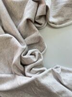 Футер лен хлопок бежевый меланж premier fabric