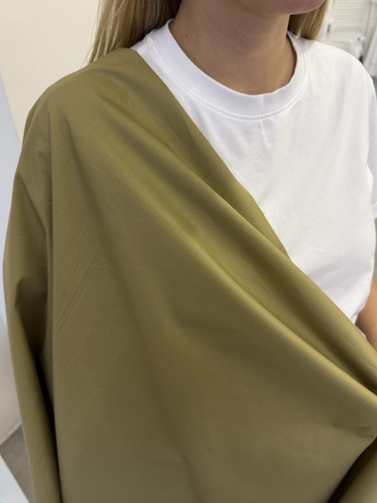 поплин оливка premier fabric