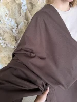 лен с хлопком горький шоколад