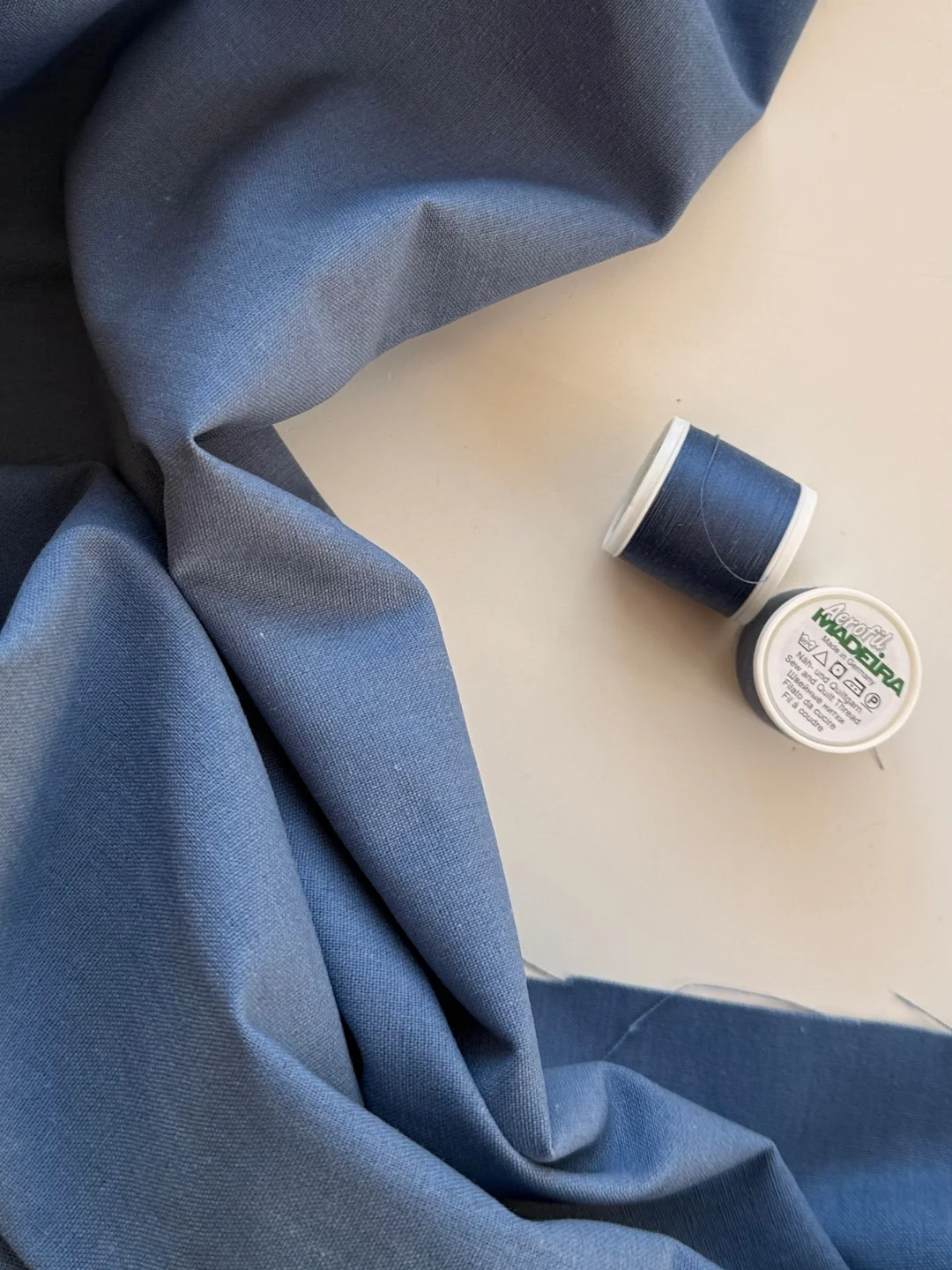лен с хлопком синяя лазурь premier fabric