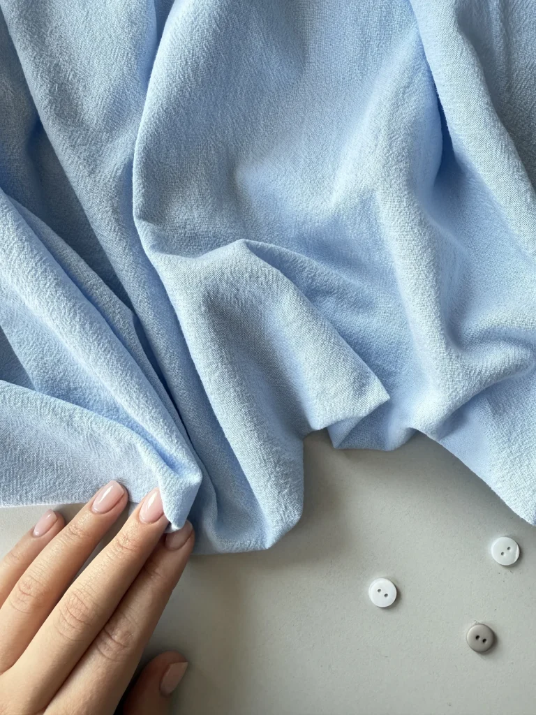 хлопок краш голубой premier fabric