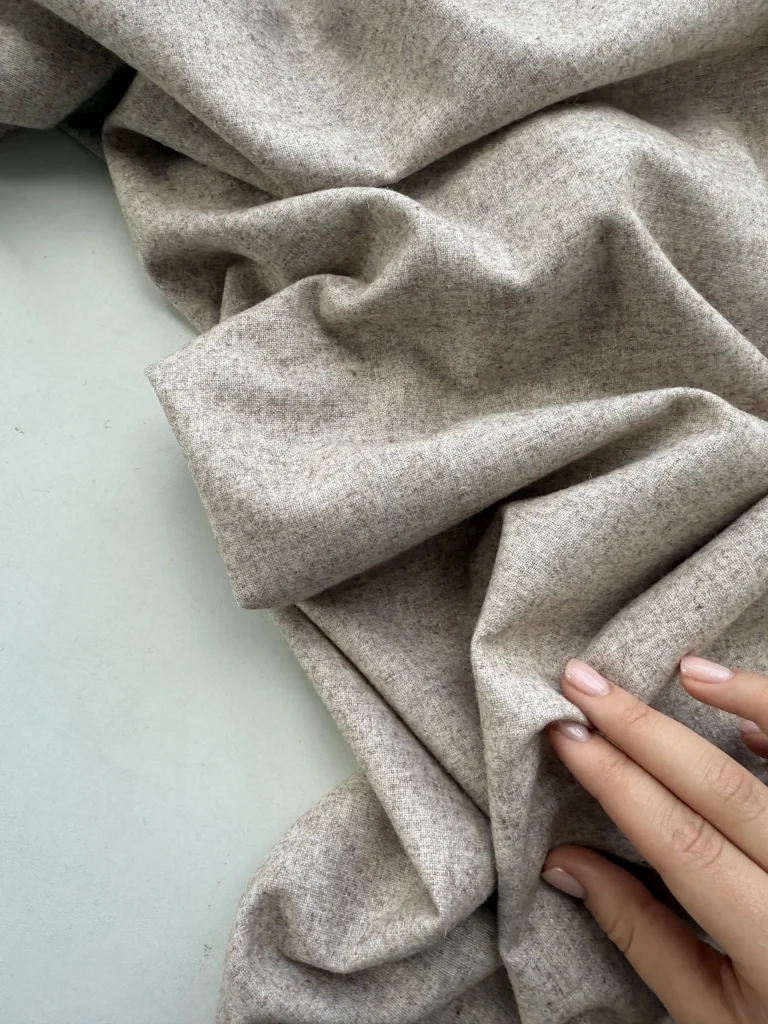 шерсть костюмная бежевый premier fabric
