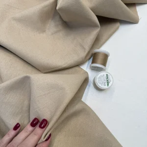 лен с хлопком крем беж premier fabric