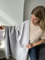 деним умягченный сливочный premier fabric