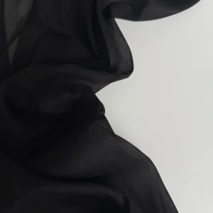 лён с шёлком чёрный premier fabric