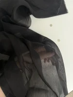 лён с шёлком чёрный premier fabric