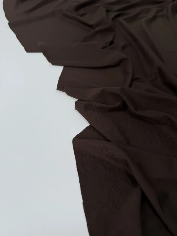 кулирная гладь из тенселя цвет шоколад premier fabric