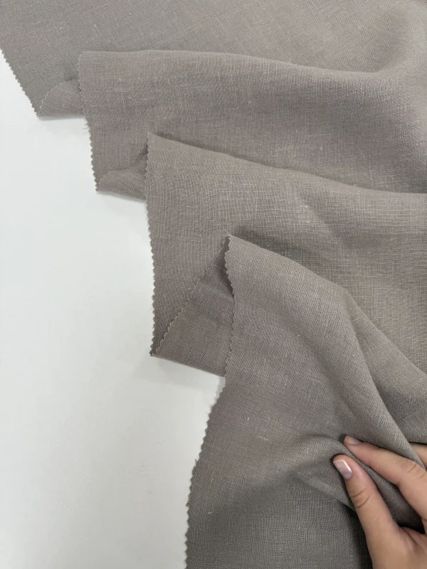 костюмная конопляная ткань серый premier fabric