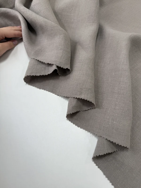 костюмная конопляная ткань серый premier fabric