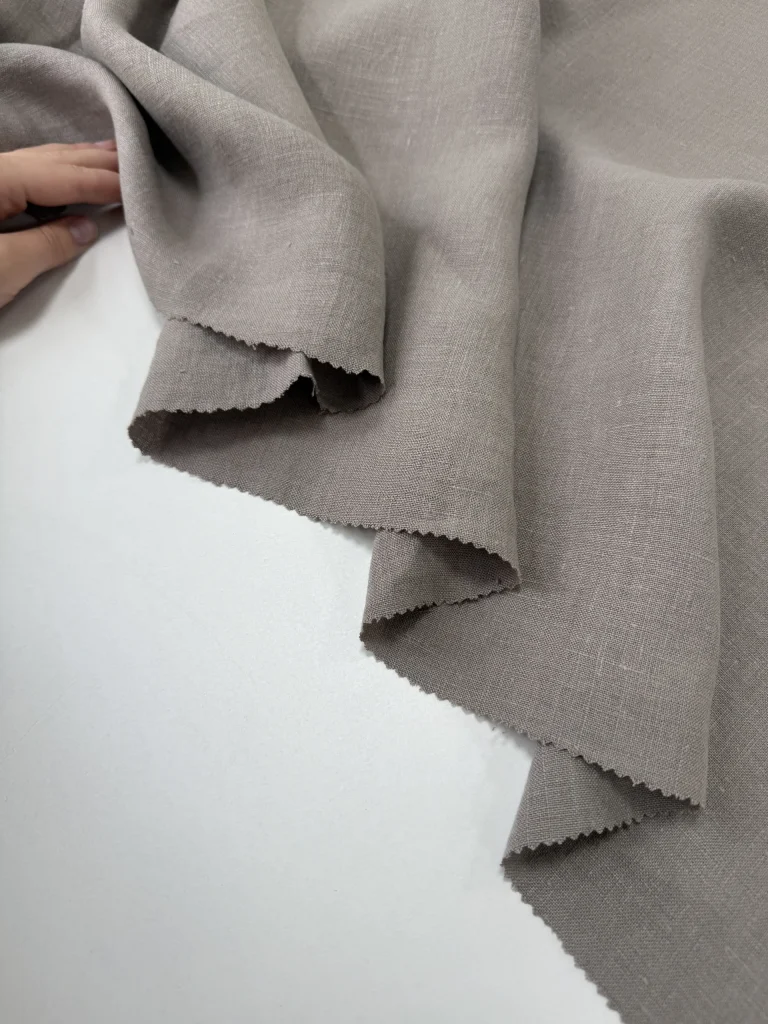 костюмная конопляная ткань серый premier fabric