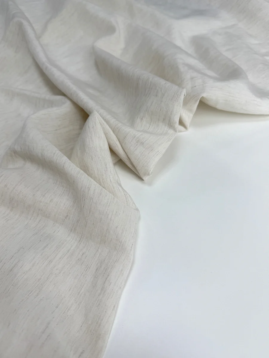тенсель со льном натуральный белый premier fabric