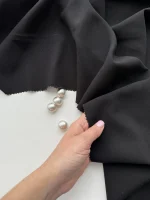 25226 тенсель с шерстью чёрный premier fabric