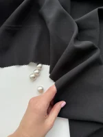 25226 тенсель с шерстью чёрный premier fabric