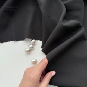 25226 тенсель с шерстью чёрный premier fabric