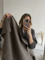 шерсть пальтовая галька 2201 premier fabric