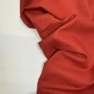 лен с хлопком красный 5545