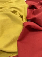 лен с хлопком красный 5545