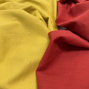 лен с хлопком красный 5545