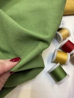 лен с хлопком зеленое яблоко premier fabric