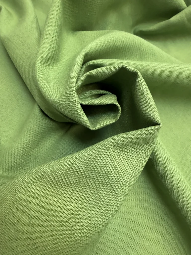лен с хлопком зеленое яблоко premier fabric