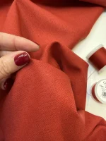 лен с хлопком красный premier fabric