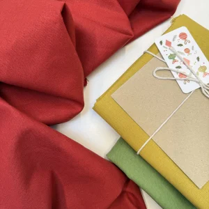 лен с хлопком красный premier fabric