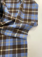 фланель сине-коричневый premier fabric