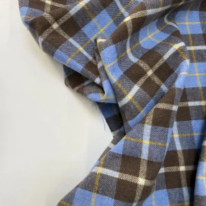 фланель сине-коричневый premier fabric