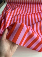 полоска розово-красный хлопок premier fabric