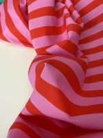 полоска розово-красный хлопок premier fabric