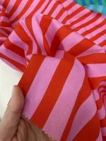 полоска розово-красный хлопок premier fabric