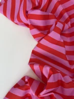 полоска розово-красный хлопок premier fabric