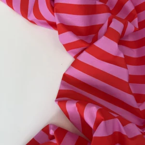 полоска розово-красный хлопок premier fabric