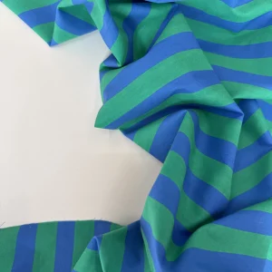 полоска сине-зеленый хлопок premier fabric