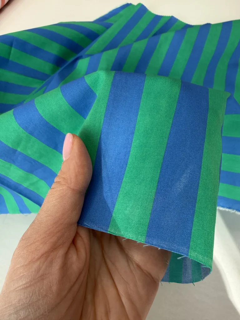 полоска сине-зеленый хлопок premier fabric