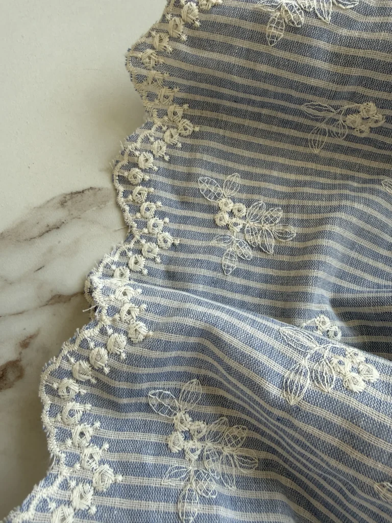 хлопковая ткань с вышивкой premier fabric