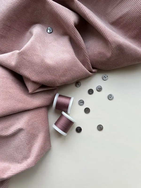 вельвет со спандексом, цвет пудрово-розовый. купить в premier fabric