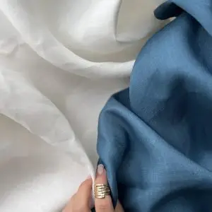 конопляная ткань, цвет "лазурь". купить в Premier Fabric